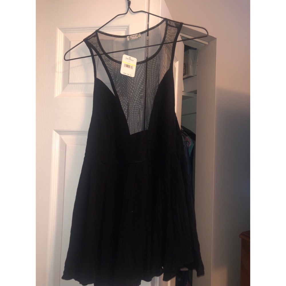 Free People Tank top with mesh detail